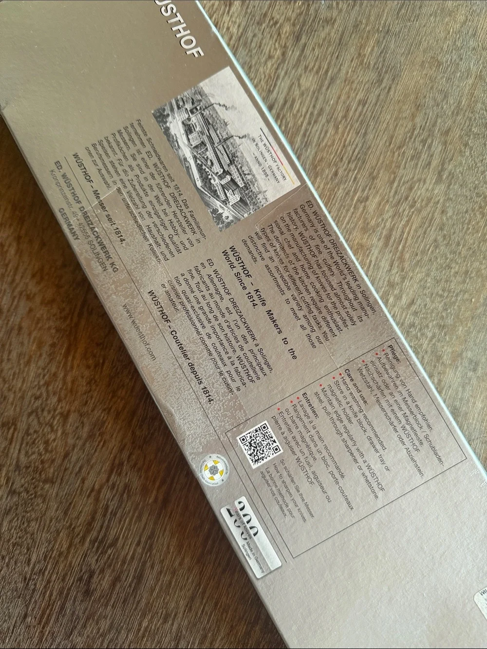 Brand new Wusthof Knife 2 piece carving set still in box MSRP $230 !!